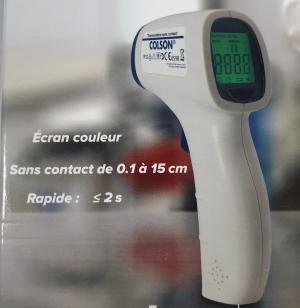 Thermomètre sans contact de 0.1 à 15cm.