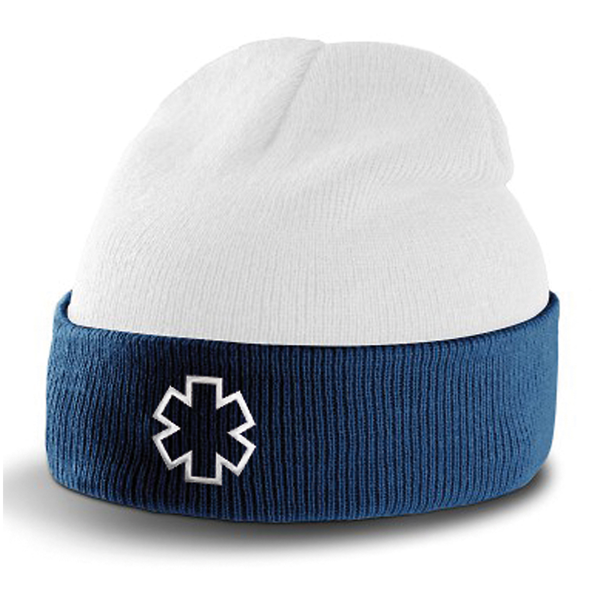 Bonnet - bleu marine et blanc AVEC CROIX J