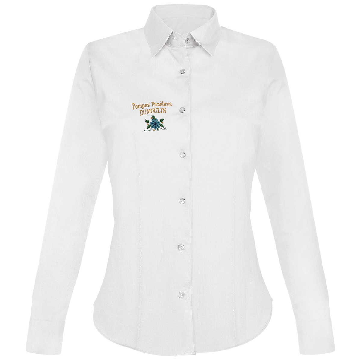 Chemise coton elasthanne ML - Femme -