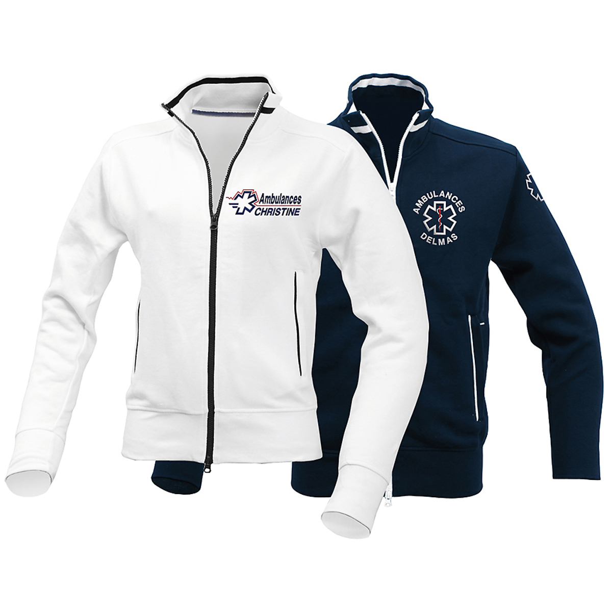 Sweat zip bande - Femme -