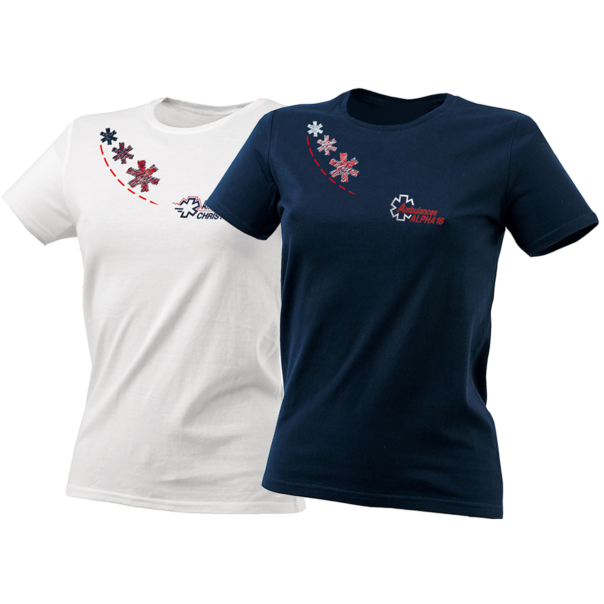 TS Graphique LG4 col rond Femme -