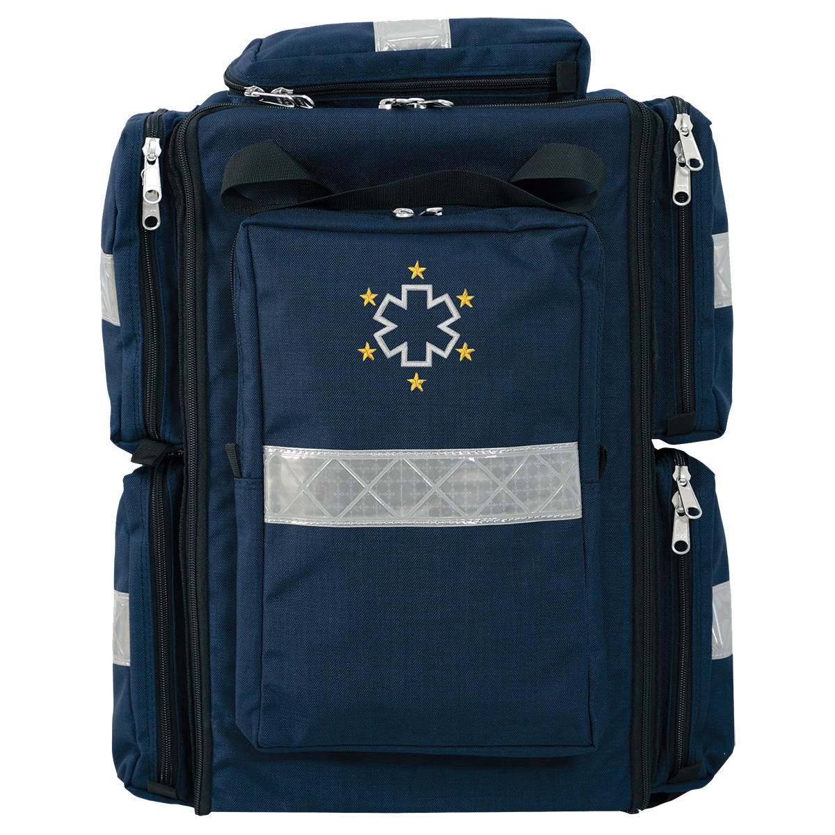 SAC A DOS AVEC CROIX ET ETOILES. 28*50*12 cm. 17 L. 1,8 kg.