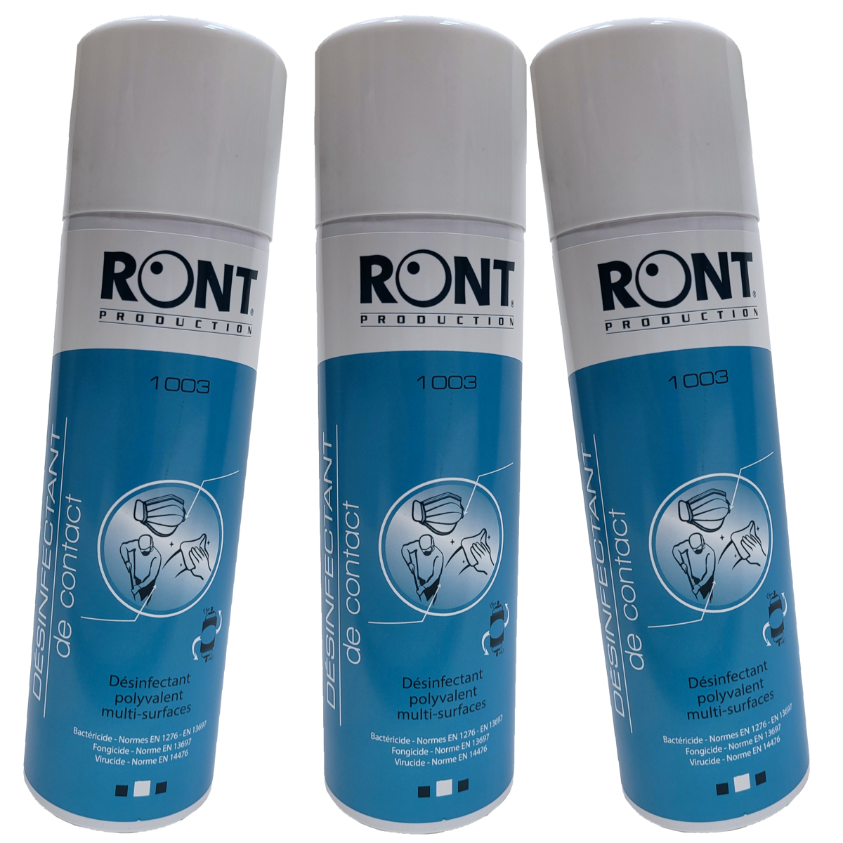 DESINFECTANT DE CONTACT - Aérosol 650 ml brut / 400 ml net.