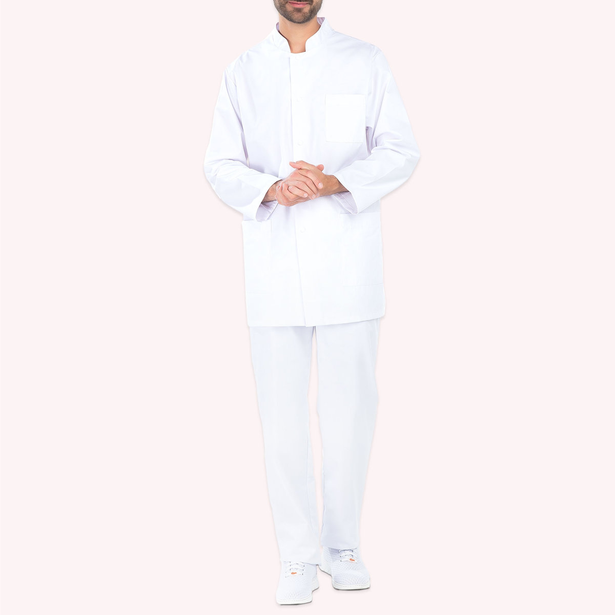 Blouse médicale pour homme. Manches longues, lavable à 90°.