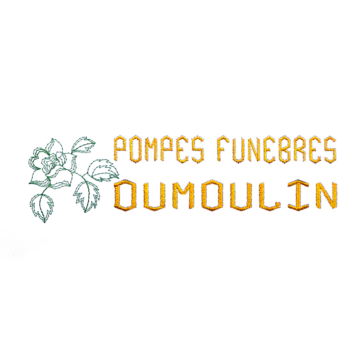Broderie sur article - logo F1 -