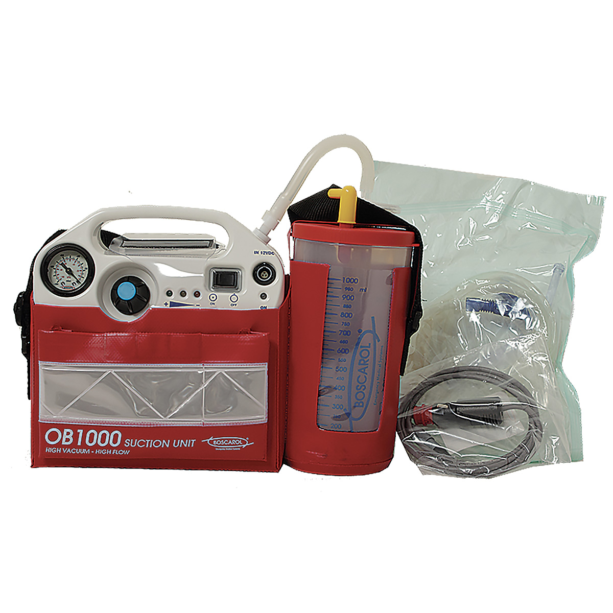 Aspirateur de mucosités électrique OB1000 ml - Cordon elect. + sac