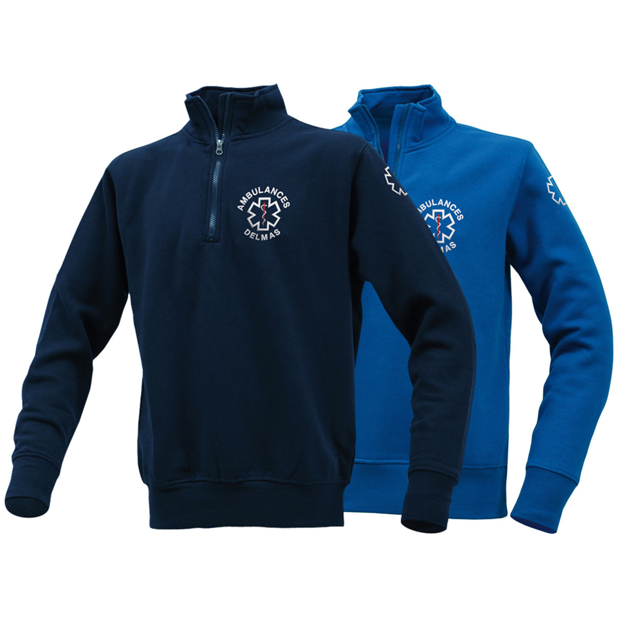 Sweat mixte - Col Zippé -