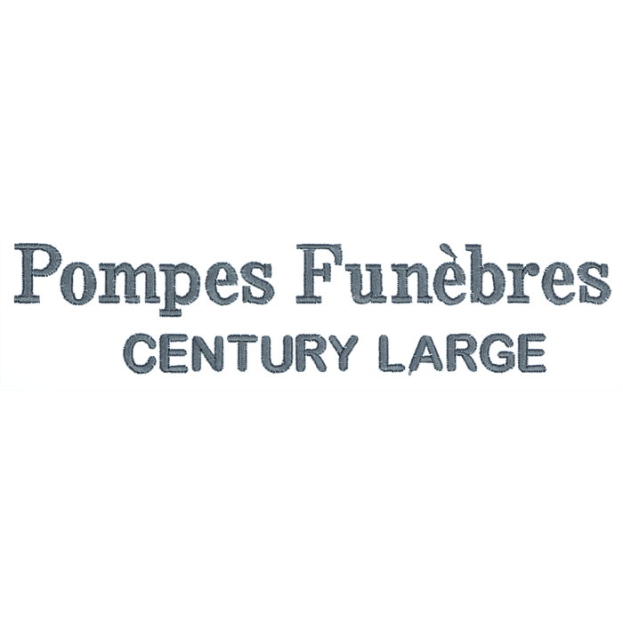 Broderie sur article - logo F9 - police Century Large -