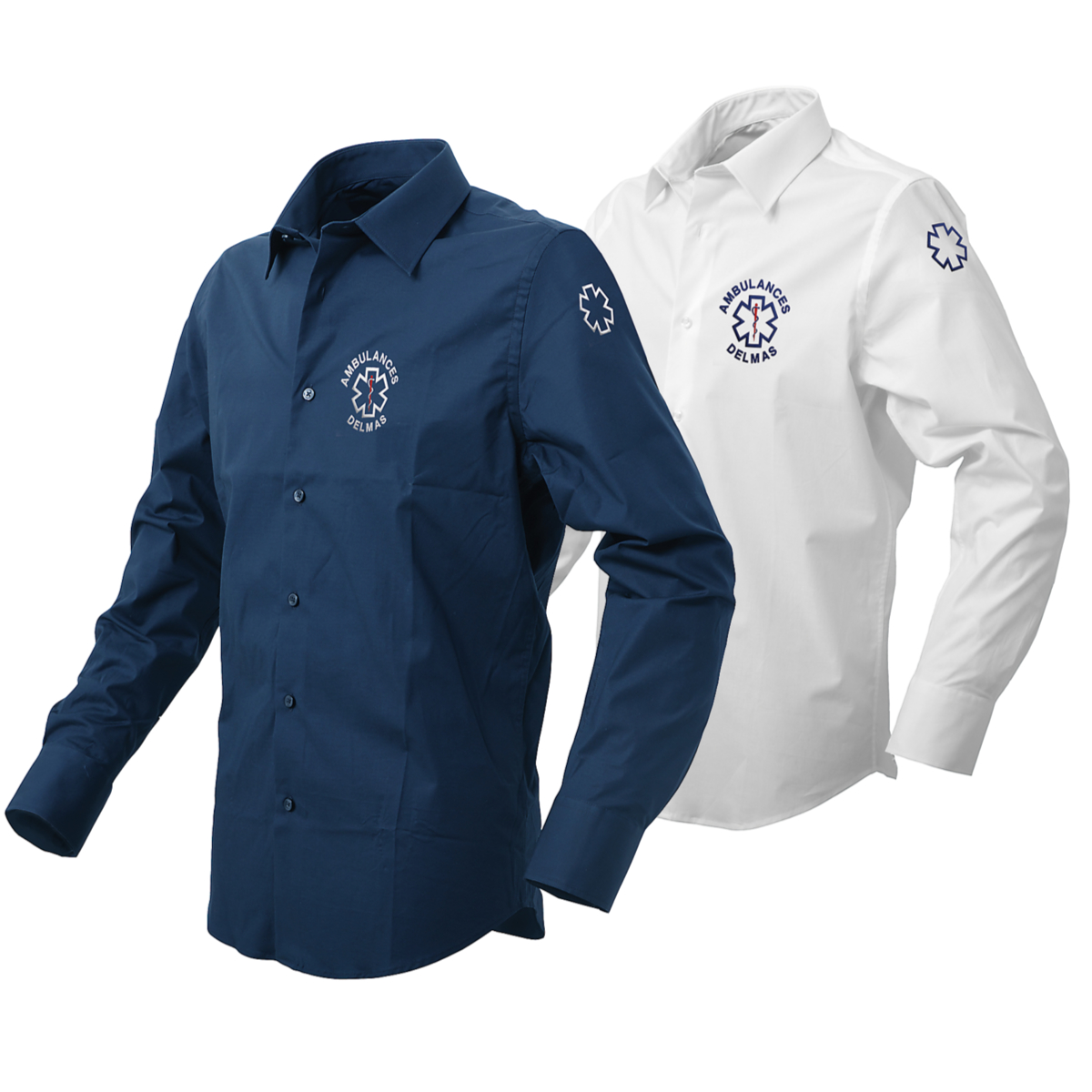 Chemise coton élasthanne - ambulancier -