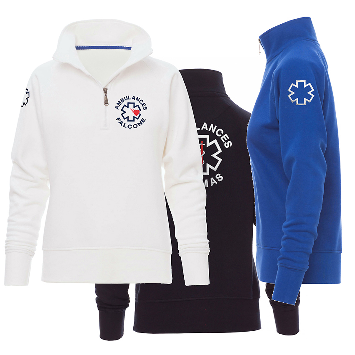 Sweat duo brossé - Col Montant - Femme -