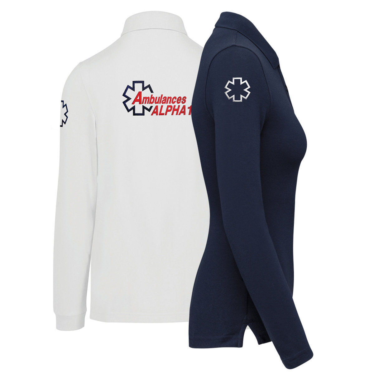 Polo antibactérien - 60° - M. longues - Femme -