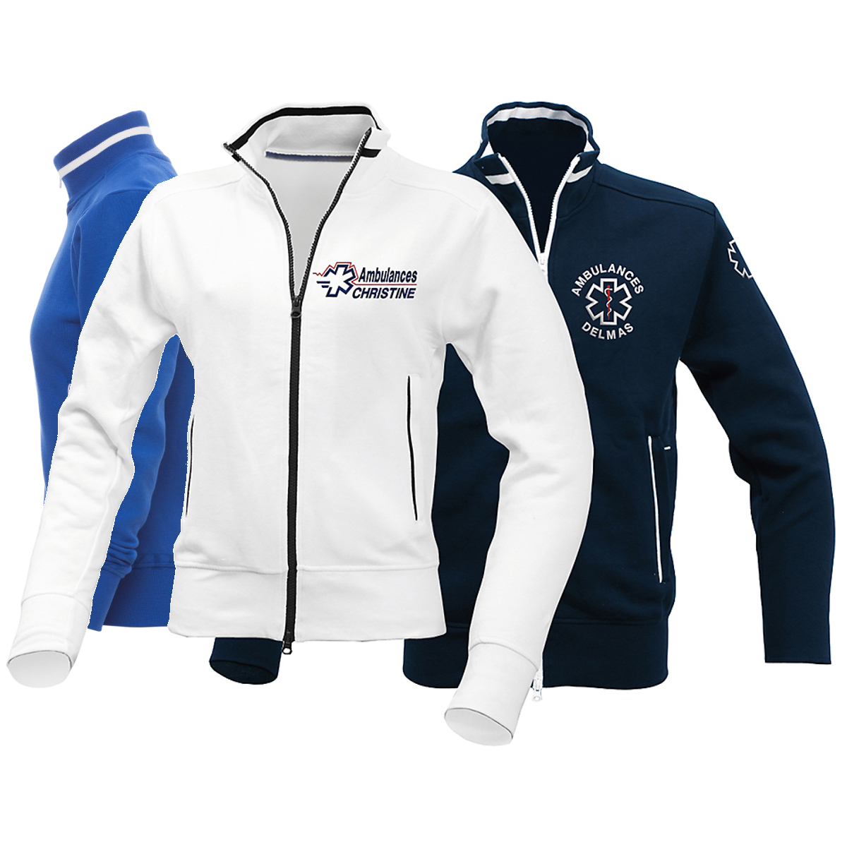 Sweat zip bande - Femme -