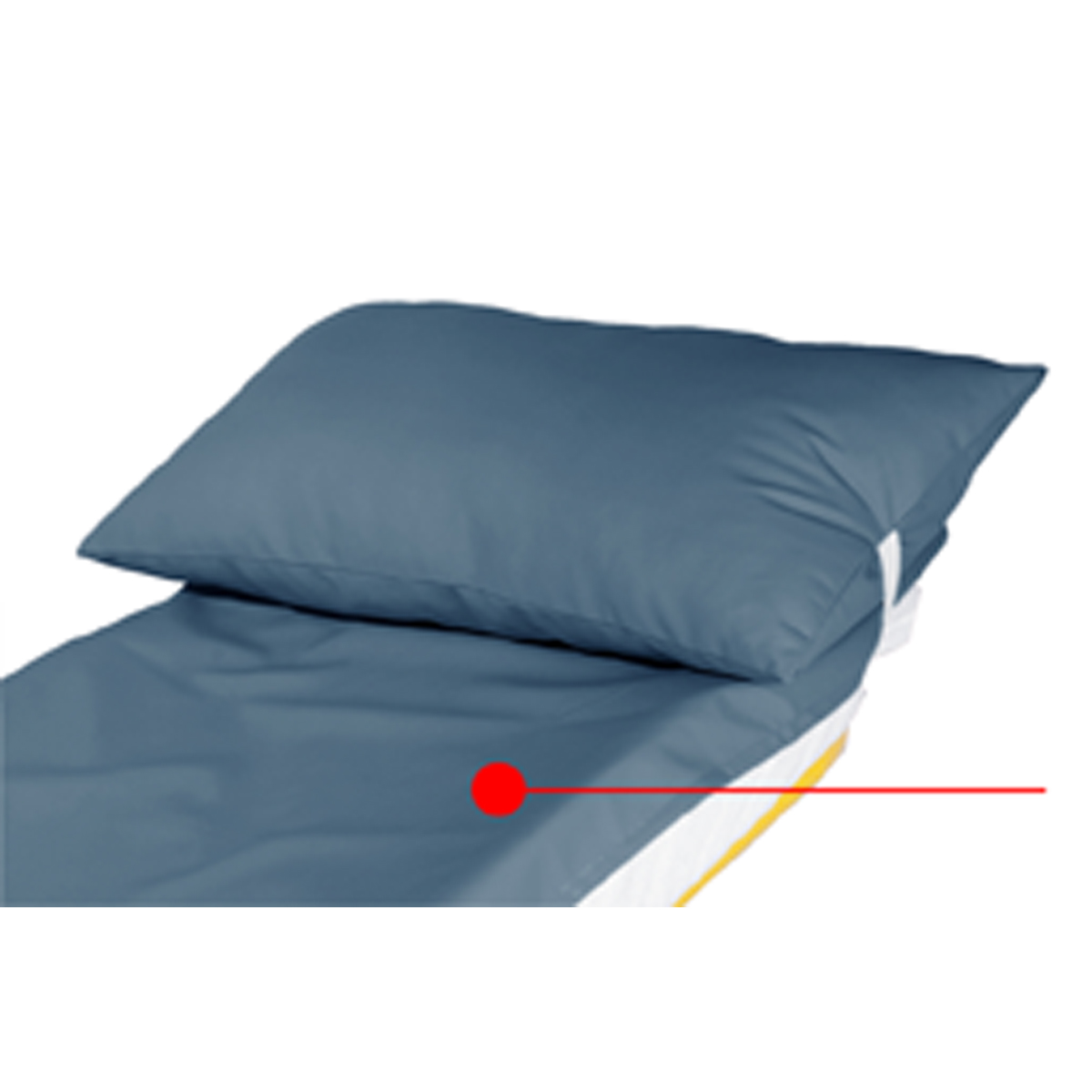 Drap de dessous antibatérien 50*185 cm avec élastique - BLEU FONCE
