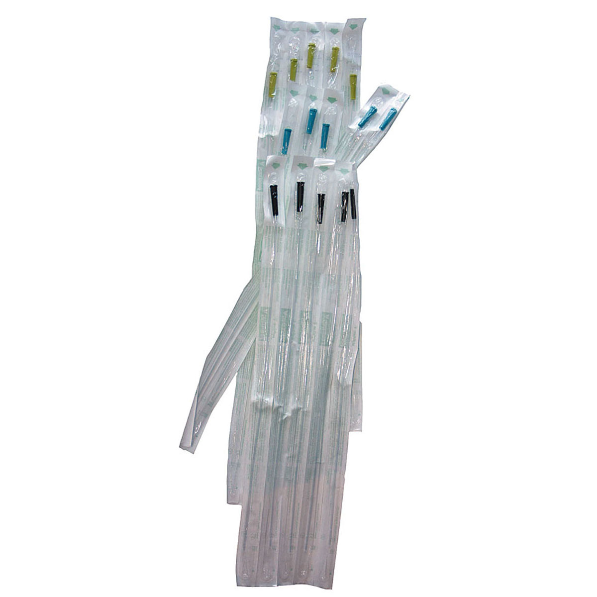 Lot de 9 sondes d'aspiration stériles (CH6 - CH8 - CH10)