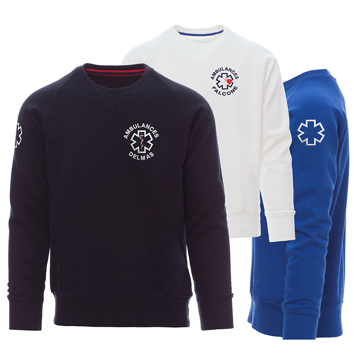 Sweat duo brossé - Col Rond - Homme -
