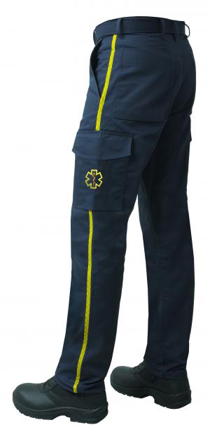 PANTALON AMBULANCIER NEW 2087 BLEU MARINE ET JAUNE